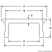 15 SERIES ALUM T-SLOT COVER BLACK ANODI