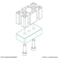 10 S 1 X 2 BASE PLATE W/ 5/16-18 TAP