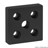 BLACK 10 S 2 X 2 BASE PLATE W/ 1/2-13