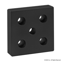 BLACK 15 S 3 X 3 BASE PLATE W/ 1/2-13