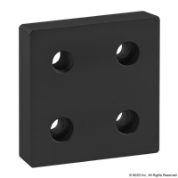 BLACK 15 S 3 X 3 BASE PLATE W/ 1/2-13