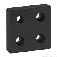 BLACK 10 S 2 X 2 BASE PLATE W/ 3/8-16