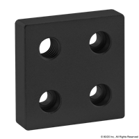 BLACK 10 S 2 X 2 BASE PLATE W/ 7/16-1