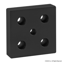 BLACK 15 S 3 X 3 BASE PLATE W/ 7/16-1