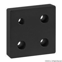 BLACK 15 S 3 X 3 BASE PLATE W/ 7/16-1