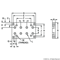 BLACK POSITION FLOOR LOCK BASE PLATE