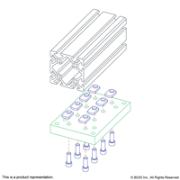 POSITION FLOOR LOCK BASE PLATE