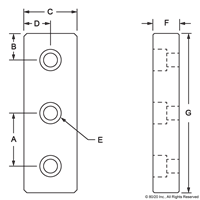 BLACK 1.5 X 4.5 END MOUNT PRESSURE MA