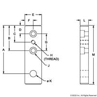 BLACK LEVELING/ANCHORING BASEPLATE W/ 1