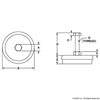 3/8-24 MACHINERY MOUNT