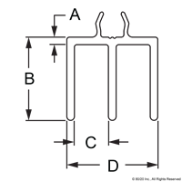 10 S UPPER DOOR TRACK145  BAR