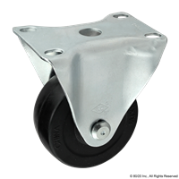 3 FLANGE MOUNT RIGID CASTER