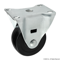 3 FLANGE MOUNT RIGID CASTER