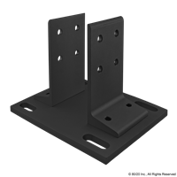 BLACK FLOOR MOUNT BASE PLATE FOR 3030