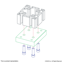 10 S FLANGE MOUNT CASTER BASEPLATE