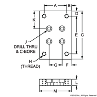 10 S FLANGE MOUNT CASTER BASEPLATE