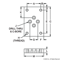 10 S FLANGE MOUNT CASTER BASEPLATE