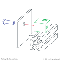 15 S PANEL MOUNT BLOCK BLACK