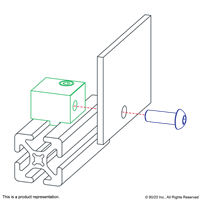 15 S PANEL MOUNT BLOCK BLACK