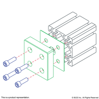 1 x 3 1/4 NPT PRESSURE MANIFOLD PLAT