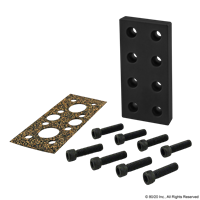 BLACK 2x4 BLANK PRESSURE MANIFOLD PLA