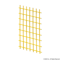 1X1  POWDER COATED YELLOW WIRE CLOTH