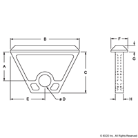 TOOL SLIDER  A=19  NYLON SLOT10-45