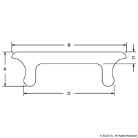 25 S BLACK T-SLOT COVER