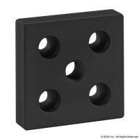 BLACK 50mm X 50mm BASE PLATE W/ M10  TA