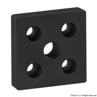 BLACK 50mm X 50mm BASE PLATE W/ M12  TA