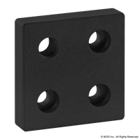 BLACK 50mm X 50mm BASE PLATE W/ M10  CO