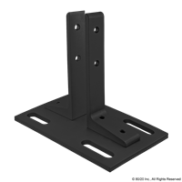 25-2525 FLOOR MOUNT BASE PLATE BLACK AN