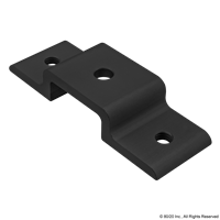 25mm DOUBLE PANEL RETAINER BLACK ANODIZ