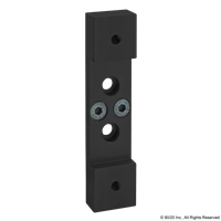 25 S ROLLER WHEEL BRACKET BLACK ANODIZE