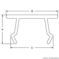 25 S ORANGE ECONOMY T-SLOT COVER