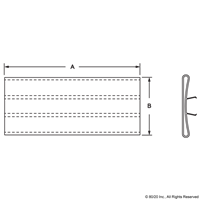 1 X 6 T-SLOT LABEL HOLDER SLOT 6 BAG