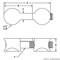 25S BUTT FASTENER ASSEMBLY BLACK