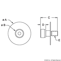 25 S LIVING HINGE PIVOT BOLT ASSEMBLY