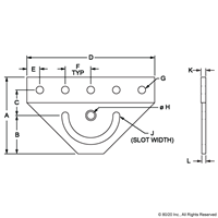 BLACK 25 S 180 DEGREE PIVOT BRACKET