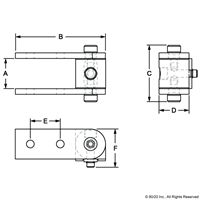 25 S 0 DEGREE RIGHT ANGLE LIVING HINGE