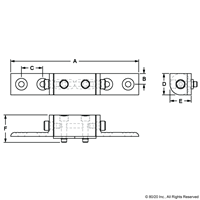 25 S RIGHT ANGLE UNIVERSAL LIVING HINGE