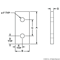 BLACK 25 S 2 HOLE JOINING STRIP