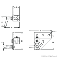 25 S 90 DEGREE LEFT HAND PIVOT ASSEMBLY