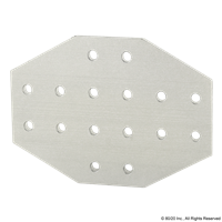 25 S 16 HOLE CROSS FLAT PLATE