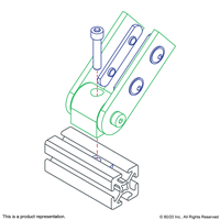 BLACK 25 S 90 DEGREE LIVING HINGE W/ ST