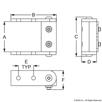 BLACK 25 S UNIVERSAL 75mm ARM PIVOT