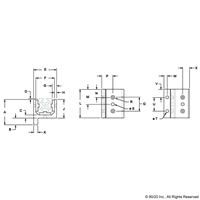 BLACK 25 S SHORT FLANGE LINEAR BEARING