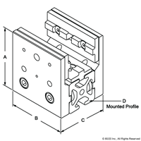 25 S SHORT SINGLE UNIBEARING ASSEMBLY O