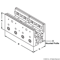 25 S LONG SINGLE UNIBEARING ASSEMBLY ON