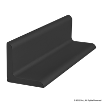 25mm X 25mm X 4mm ANGLE BLACK ANODIZE